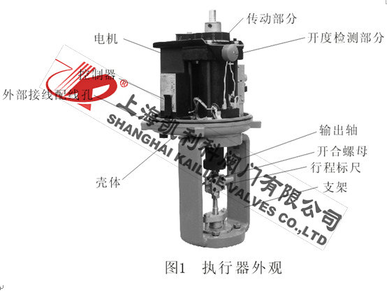 ZDLP電動(dòng)流量調(diào)節(jié)閥執(zhí)行機(jī)構(gòu)結(jié)構(gòu)圖