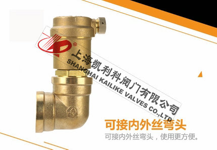 AVAX暖氣自動排氣閥帶內外絲接頭
